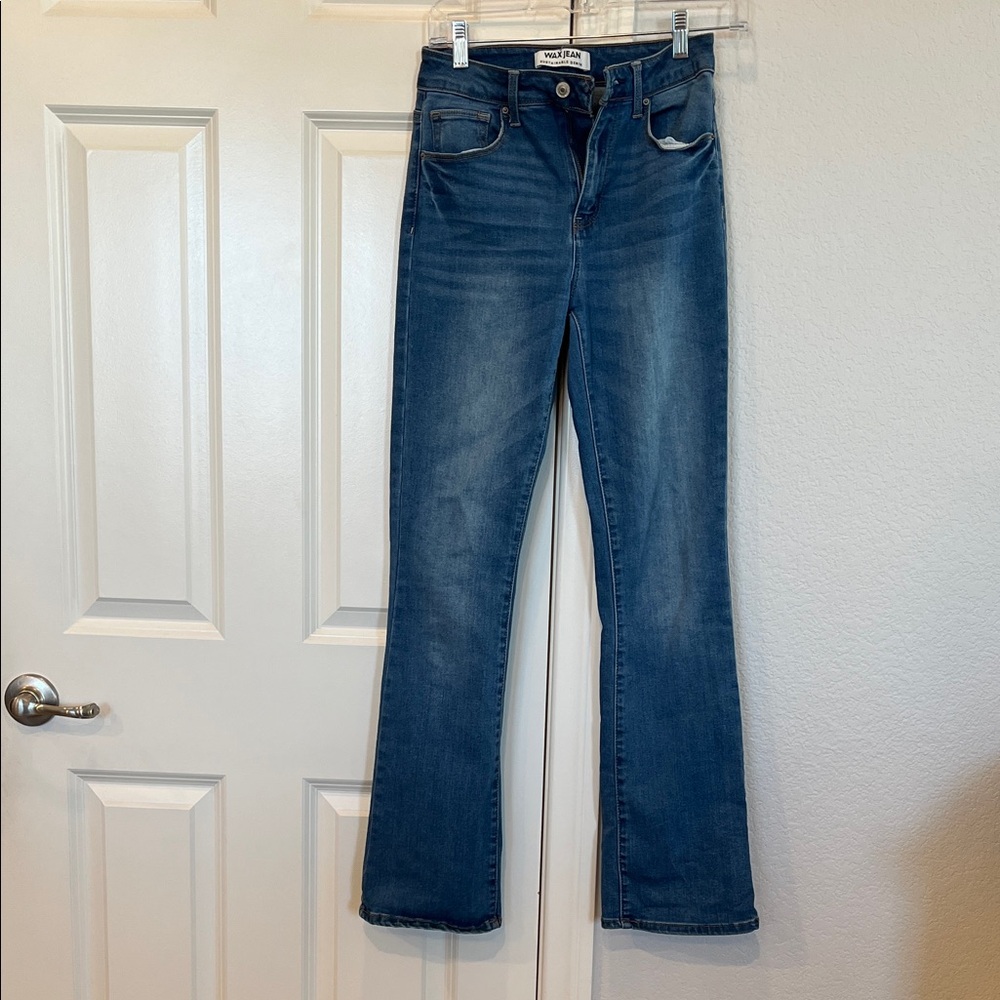 Wax Jean Women's Flare Blue Jeans